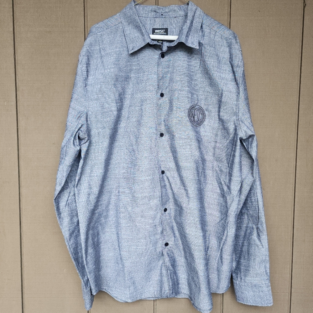Wesc Oden long sleeve Oxford shirt